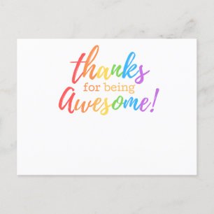 Carte de remerciements