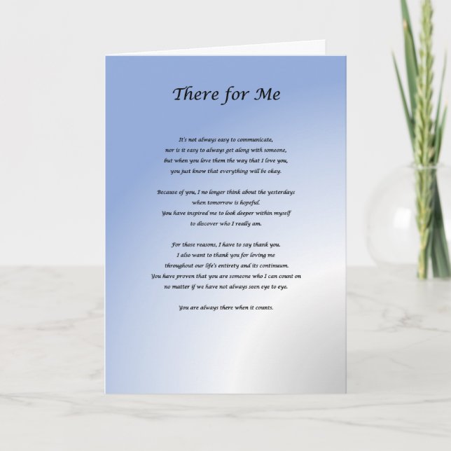 Carte de remerciements (Devant)