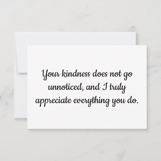 Carte de remerciements (Dos)