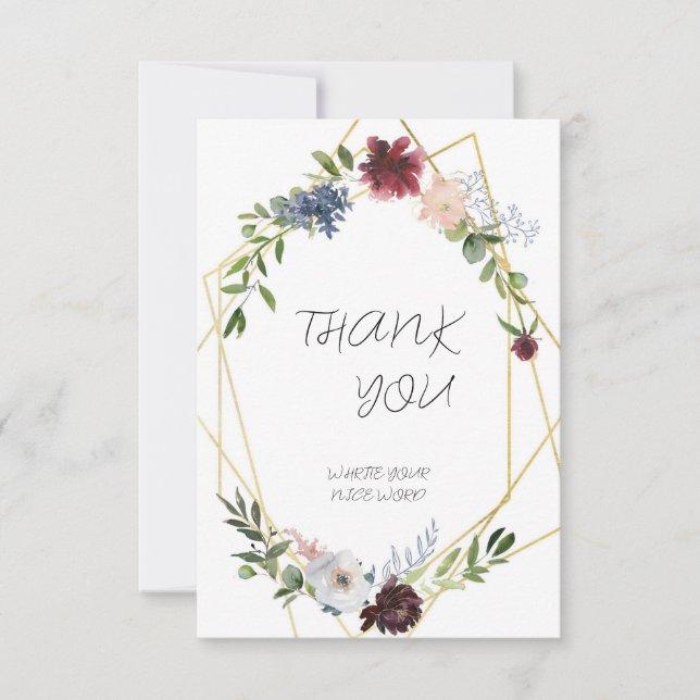 Carte de remerciements (Devant)