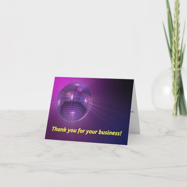 Carte de remerciements (Devant)