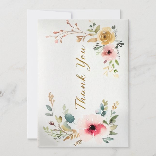 Carte de remerciements (Devant)