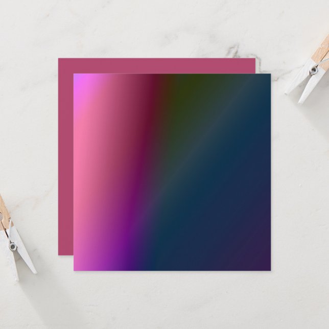 Carte de remerciements (Devant/Arrière en situation)