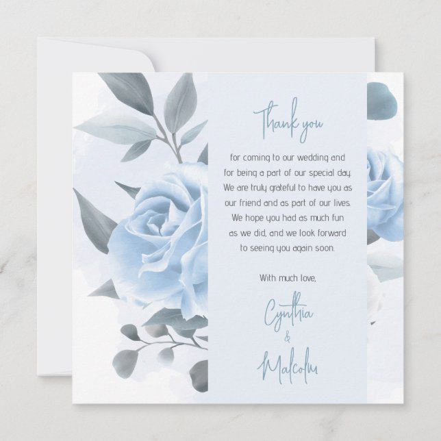 Carte de remerciements (Dos)