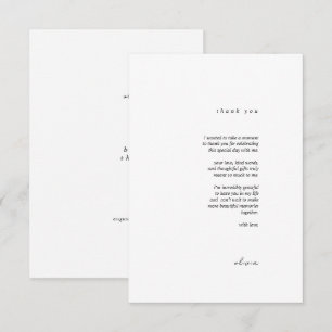 CARTE DE REMERCIEMENTS 