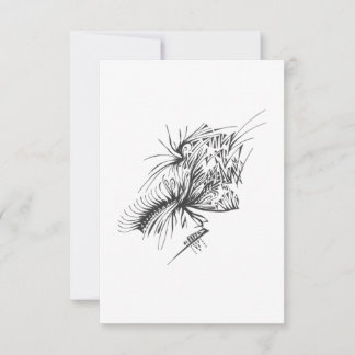 Carte De Remerciements 119 Black White Abstract Tribal Tattoo Art