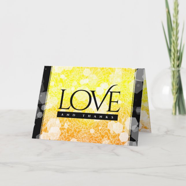 Carte De Remerciements 13ème anniversaire Mariage de la Citrine (Devant)