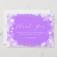 19e anniversaire Wonderland Snowflake violet
