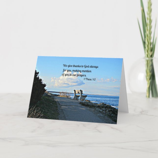 Carte De Remerciements 1 Thessaloniciens 1:2 (Devant)