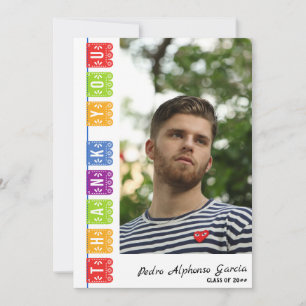 Carte De Remerciements 2024 Colorful Mexican Fiesta Graduation Party