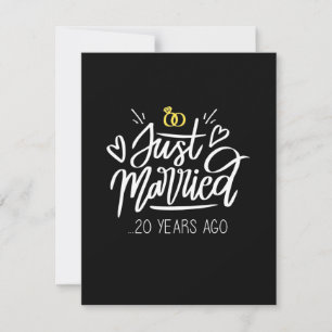 Carte De Remerciements 20e anniversaire de mariage