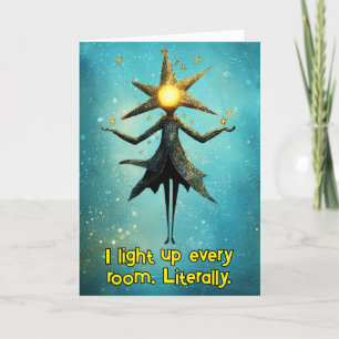 Carte De Remerciements *~* 24 Jeu de Feu Whimsical Funny Magical Christma