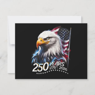 Carte De Remerciements 250 ans 250e anniversaire patriotique américain US