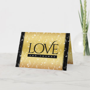 Carte De Remerciements 27e anniversaire du Mariage de musique