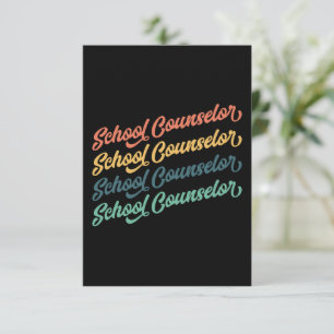 Carte De Remerciements 2/2- Retour À L'École Conseillers Vintages