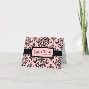 Carte De Remerciements 311-Icing sur le gâteau - rose doux