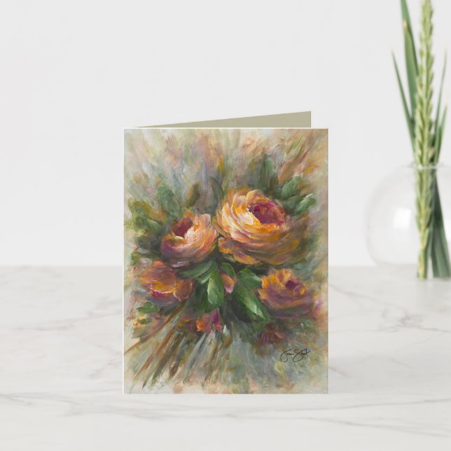 Carte De Remerciements 315 Roses (Devant)