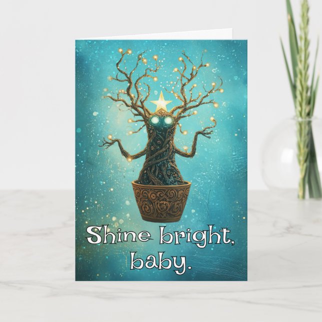 Carte De Remerciements *~* 39 Whimsical Glow Funny Magical Christmas AP97 (Devant)