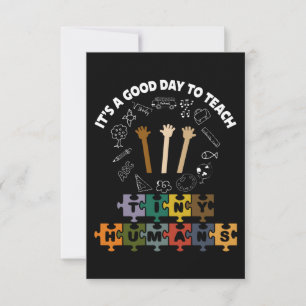 Carte De Remerciements 3/4, C'est un bon jour pour apprendre de minuscule