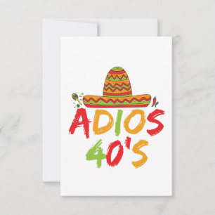 Carte De Remerciements 40e anniversaire de la fête mexicaine Cinco de May