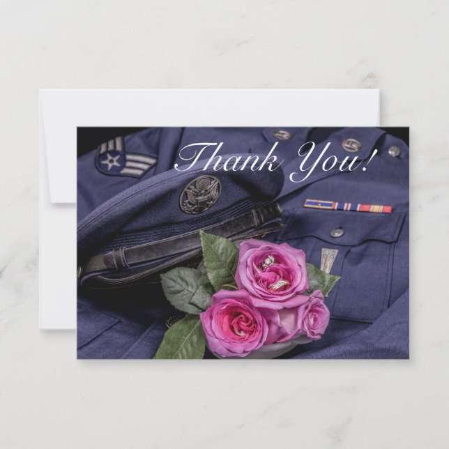 Carte De Remerciements 4171-Mariage militaire (Devant)