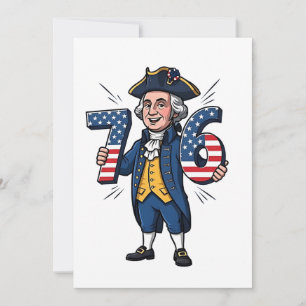 Carte De Remerciements 6-7 7-6 George Washington Six Sept Mèmes 67 Tendan