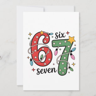 Carte De Remerciements 6 7 Six Seven Main Génération Z Alpha Meme Argot N