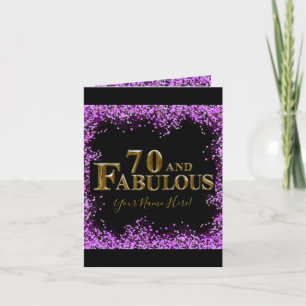 Carte De Remerciements 70e anniversaire 