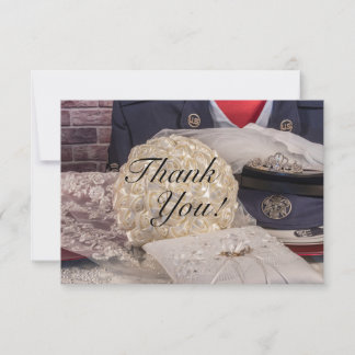 Carte De Remerciements 7263-Mariage militaire