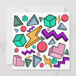 Carte De Remerciements 80s esthétique Vintage rétro