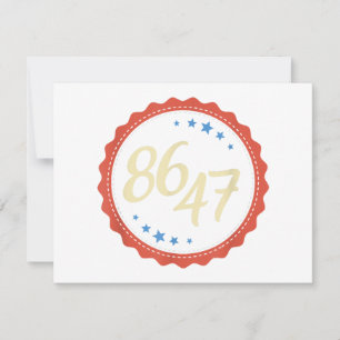 Carte De Remerciements 86 47 Anti Trump drôle