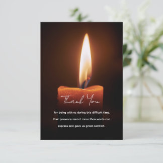 Carte De Remerciements A Candle in the Dark