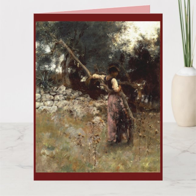 Carte De Remerciements A Capriote, John Sargent 1878 (Devant)