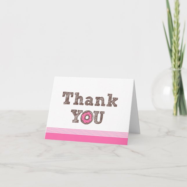 Carte de remerciements à Donut (Devant)