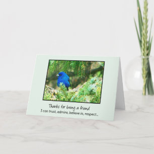 Carte De Remerciements A Friend I Can Trust