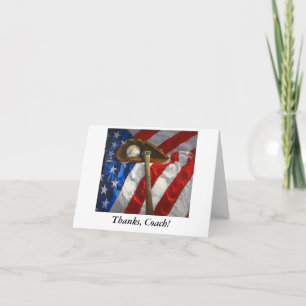 Carte de remerciements à l'entraîneur