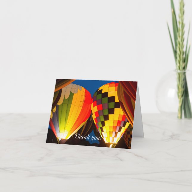 Carte de remerciements à lents à air chaud (Devant)