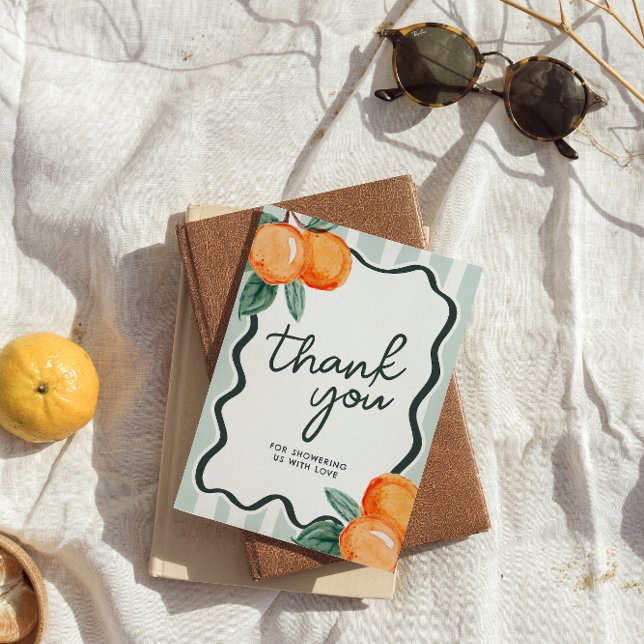 Carte De Remerciements A Little Cutie Baby Shower Thank You (Little Cutie Thank You Card)