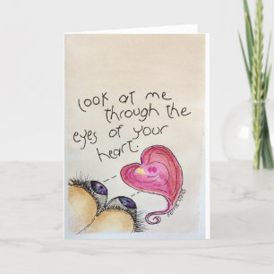 Carte De Remerciements A travers les yeux...
