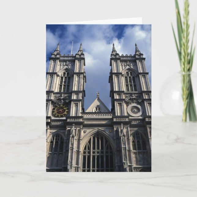 Carte De Remerciements Abbaye de Westminster (Devant)