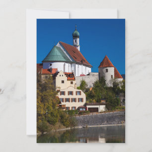 Carte De Remerciements Abby près de la rivière Lech