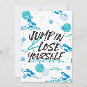 Carte De Remerciements Accédez et perdez-vous, Citations de natation Conc