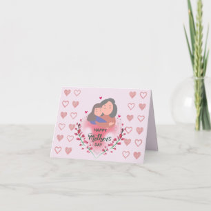 Carte De Remerciements accent floral sentimental fête des mères pastel