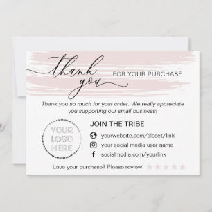 Carte De Remerciements Achat simple de boutique en ligne moderne pour pet
