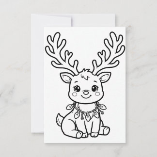 Carte De Remerciements Activité de Noël, Pages de coloriage de Noël