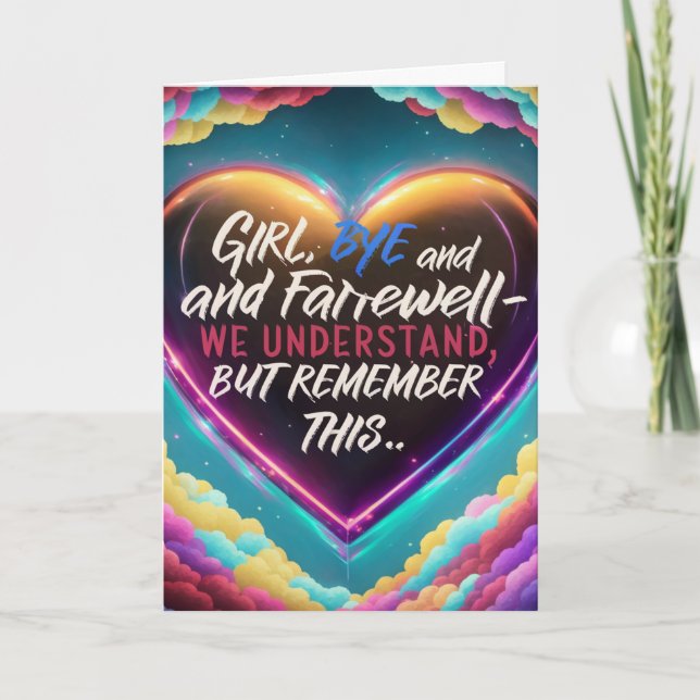 Carte De Remerciements Adieu-Adieu (Devant)