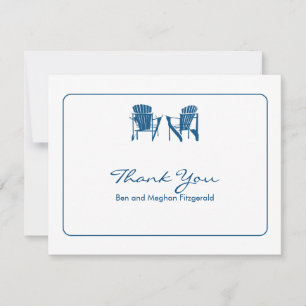 Carte De Remerciements Adirondack Chairs Thank You
