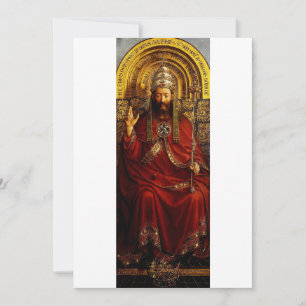 Carte De Remerciements Adoration de l'agneau mystique par Jan van Eyck
