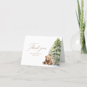 Carte De Remerciements Adventure Await Woodland Bear Shipping