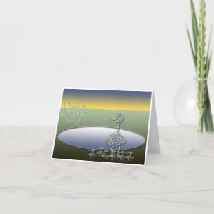 Carte De Remerciements Affichage de boîte en bois